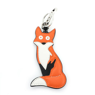 Loewe Fox Keychain Leather