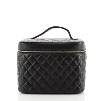 Chanel Cosmetic Case Quilted Lambskin Medium