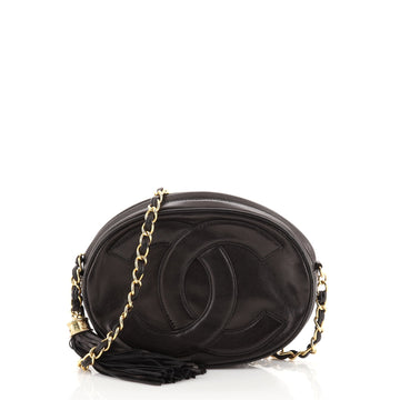 Chanel Vintage CC Tassel Camera Bag Lambskin Mini