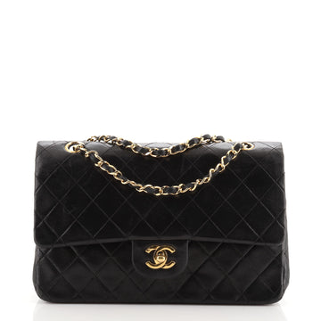 Chanel Vintage Classic Double Flap Bag Quilted Lambskin Medium
