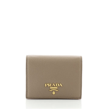 Prada Snap Wallet Saffiano Leather Compact