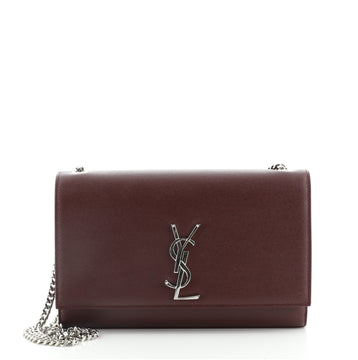 Saint Laurent Classic Monogram Crossbody Bag Grainy Leather Medium