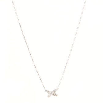 Chaumet Jeux de Liens Pendant Necklace 18K White Gold with Diamonds