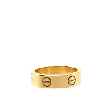 Cartier Love Band Ring 18K Yellow Gold
