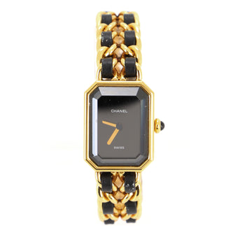 Chanel Premiere Rock Quartz Watch Plated Metal and Leather 20