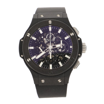 Hublot Big Bang Aero Bang Black Magic Chronograph Automatic Watch Ceramic and Rubber 44