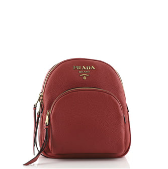 Prada Convertible Front Pocket Backpack Vitello Daino Small