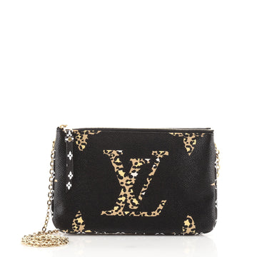 Louis Vuitton Double Zip Pochette Limited Edition Jungle Monogram Giant