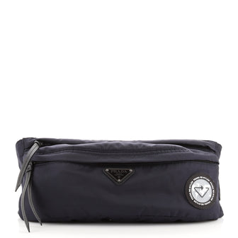 Prada Front Pocket Belt Bag Re-Nylon with Applique Medium