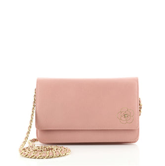 Chanel Camellia Wallet on Chain Leather