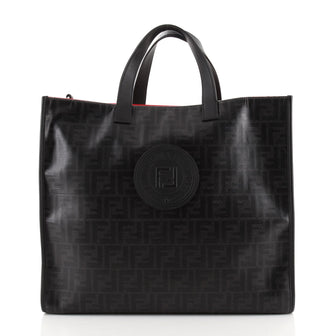 Fendi FF Tote Zucca Coated Canvas Large