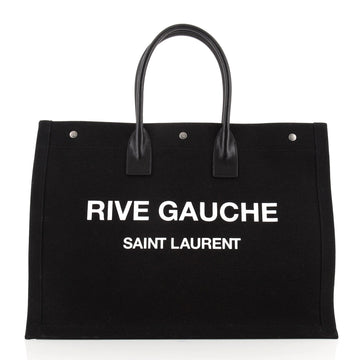 Saint Laurent Rive Gauche Shopper Tote Canvas Large