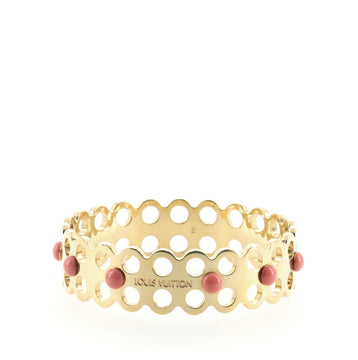 Louis Vuitton Hide and Seek Bangle Bracelet Metal with Enamel Narrow