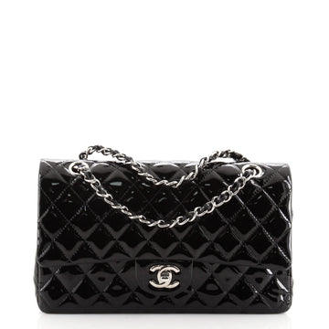 Chanel Classic Double Flap Bag Quilted Patent Medium