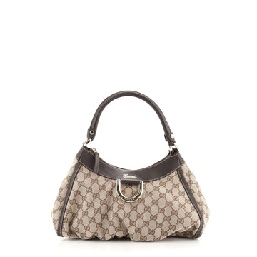 Gucci D Ring Hobo GG Canvas Small