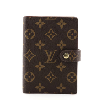 Louis Vuitton Ring Agenda Cover Monogram Canvas PM