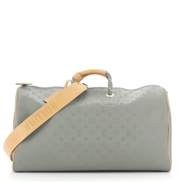 Louis Vuitton Monogram Glaze Keepall Bandouliere 50 Duffel Bag – Luxuria &  Co.