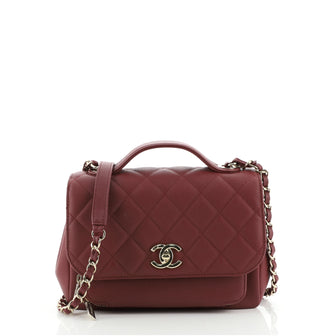 Chanel Business Affinity Flap Bag Quilted Caviar Small