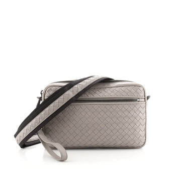 Bottega Veneta Front Pocket Camera Bag Intrecciato Nappa Small