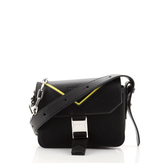 Givenchy Logo Buckle Messenger Bag Leather and Nylon Medium