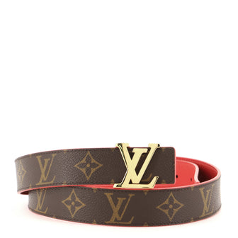 Louis Vuitton LV Initiales Reversible Belt Monogram Canvas and Leather Wide
