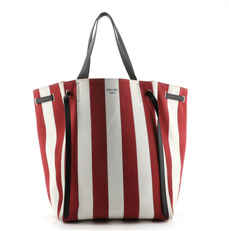 Celine Phantom Tie Cabas Tote Canvas Medium