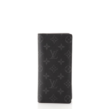 Louis Vuitton Brazza Wallet Monogram Eclipse Canvas