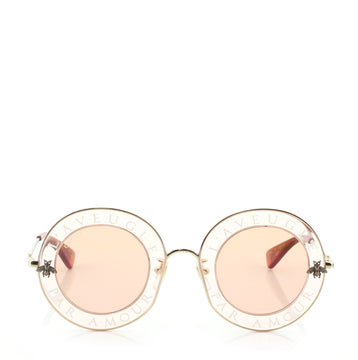 Gucci L'Aveugle Par Amour Round Sunglasses Acetate
