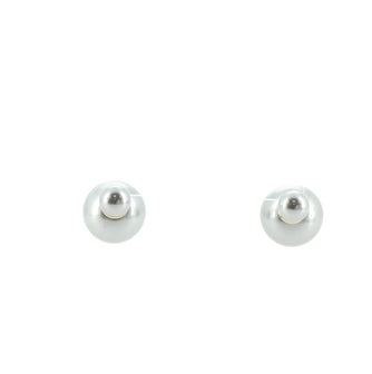 Christian Dior Tribales Stud Earrings Faux Pearls