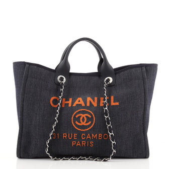 Chanel Deauville Tote Denim Medium