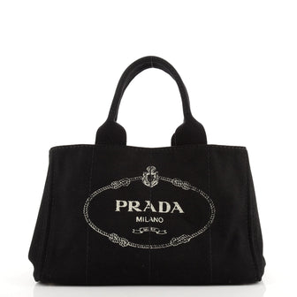 Prada Canapa Tote Canvas Medium