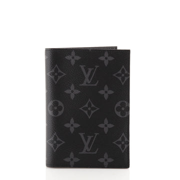 Louis Vuitton Passport Cover Monogram Eclipse Canvas