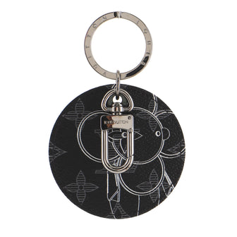 Louis Vuitton Round Illustre Keychain Limited Edition Vivienne Monogram Eclipse