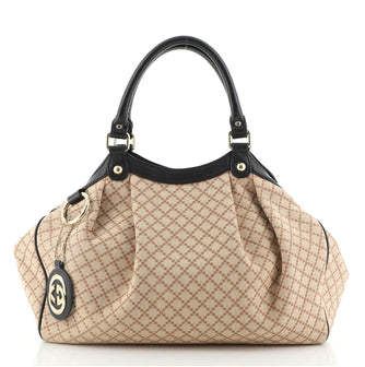 Gucci Sukey Tote Diamante Canvas Medium