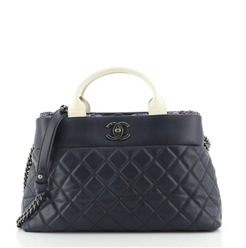 Chanel Airlines Portobello Tote Quilted Lambskin and Tweed Medium