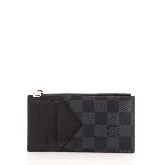 Louis Vuitton Coin Card Holder Damier Graphite
