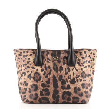 Dolce & Gabbana Miss Escape Open Tote Printed Coated Canvas Small