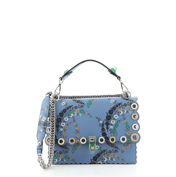 Fendi Eyelet Kan I Bag Printed Leather Medium