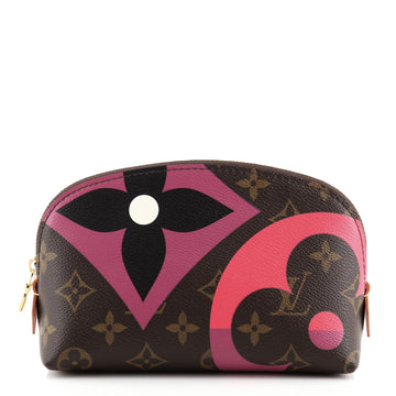 Louis Vuitton Cosmetic Pouch Limited Edition Game On Monogram Canvas