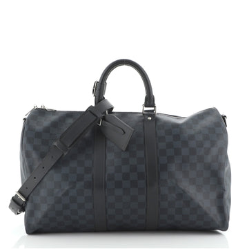 Louis Vuitton Keepall Bandouliere Bag Damier Cobalt 45