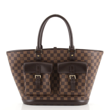 Louis Vuitton Manosque Handbag Damier GM