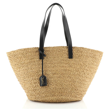 Saint Laurent Panier Basket Shopper Raffia Medium