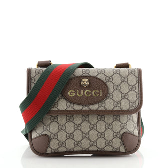 Gucci Neo Vintage Flap Messenger GG Coated Canvas Small