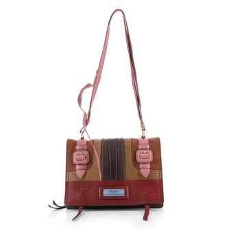 Prada Etiquette Shoulder Bag Leather with Suede Small