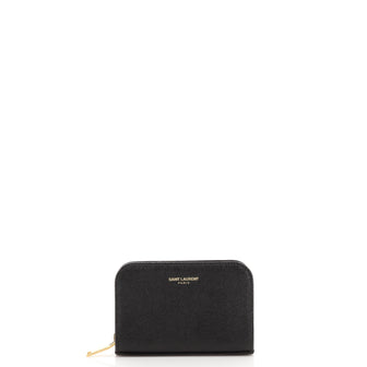 Saint Laurent Zipped Card Case Leather