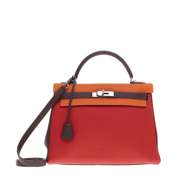 Hermes Kelly Tricolor Togo 32