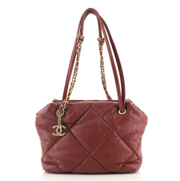 Chanel Paris-New York Bowling Bag Quilted Lambskin Small