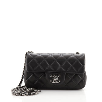 Chanel Classic Single Flap Bag Quilted Lambskin Extra Mini