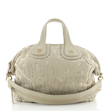 Givenchy Nightingale Satchel Raffia and Patchwork Leather Small