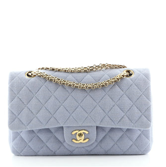 Chanel Vintage Reissue Chain Double Flap Bag Quilted Jersey Medium